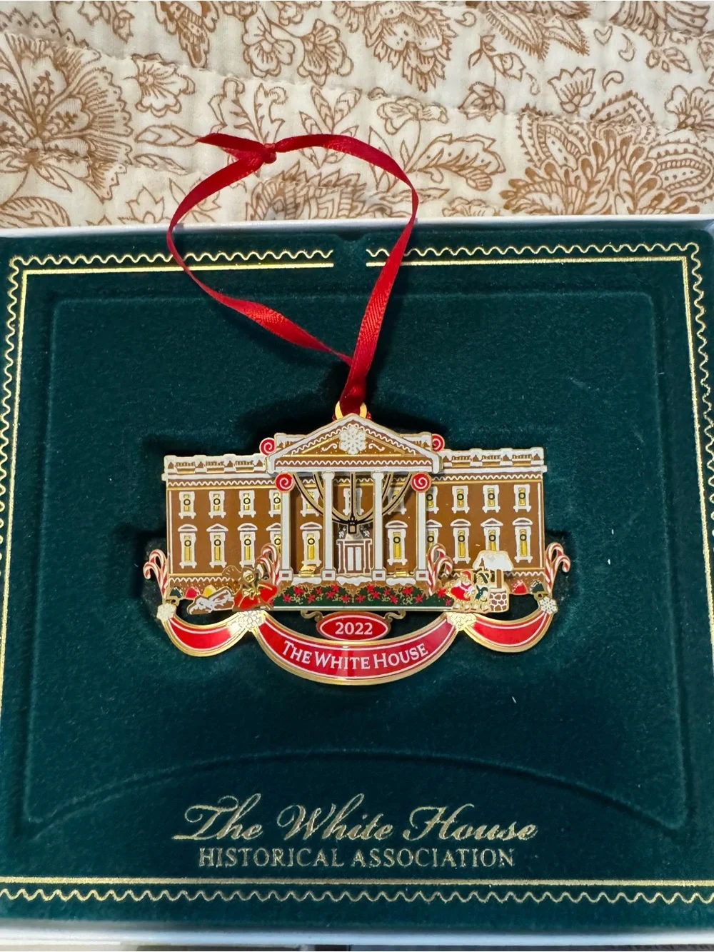 White House Christmas Ornaments - Set of 3
